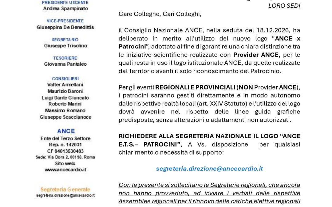 AVVISO AI SOCI ANCE  E.T.S.                                                                               Ogg.: V. Arno 76                                                                                                           RM